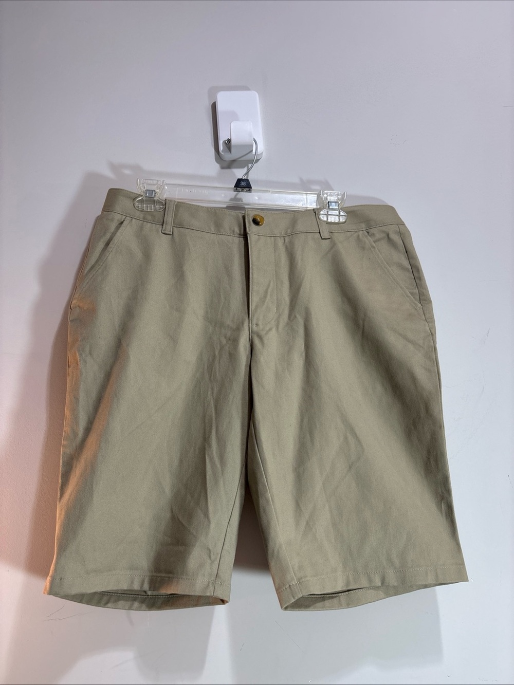 French Toast Women’s Khaki Cotton Blend Shorts. 1404